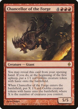 naokuroshop MTG [NPH][081][赤][R][EN][溶鉱炉の大長/Chancellor of the Forge] NM