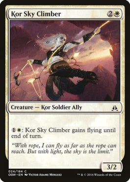 naokuroshop MTG [OGW][024][白][C][EN][コーの空登り/Kor Sky Climber] NM