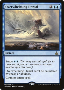 naokuroshop MTG [OGW][061][青][R][EN][圧倒的な否定/Overwhelming Denial] NM