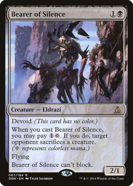 naokuroshop MTG [OGW][067][黒][R][EN][静寂を担うもの/Bearer of Silence] NM