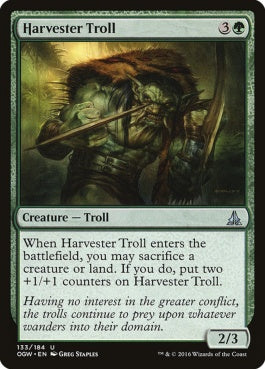 naokuroshop MTG [OGW][133][緑][U][EN][収穫トロール/Harvester Troll] NM