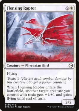 naokuroshop MTG [ONE][012][白][C][EN][肉剥ぎの猛禽/Flensing Raptor] NM