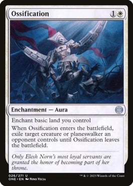 naokuroshop MTG [ONE][026][白][U][EN][骨化/Ossification]（foil） NM