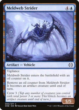 naokuroshop MTG [ONE][060][青][C][EN][脳網の徘徊者/Meldweb Strider]（foil） NM