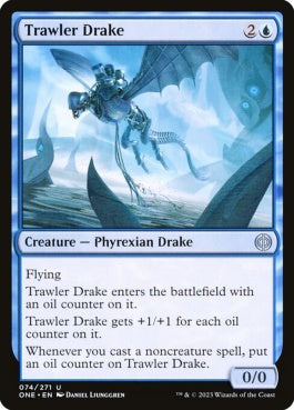 naokuroshop MTG [ONE][074][青][U][EN][底引き漁のドレイク/Trawler Drake] NM