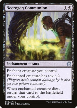 naokuroshop MTG [ONE][099][黒][U][EN][屍気の拝領/Necrogen Communion]（foil） NM