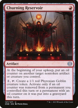 naokuroshop MTG [ONE][127][赤][U][EN][逆巻く貯蔵器/Churning Reservoir]（foil） NM