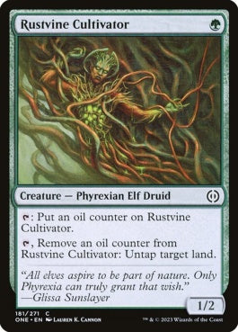 naokuroshop MTG [ONE][181][緑][C][EN][錆蔦の培養者/Rustvine Cultivator]（foil） NM