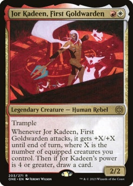 naokuroshop MTG [ONE][203][多][R][EN][最初の黄金守護、ジョー・カディーン/Jor Kadeen, First Goldwarden]（foil） NM