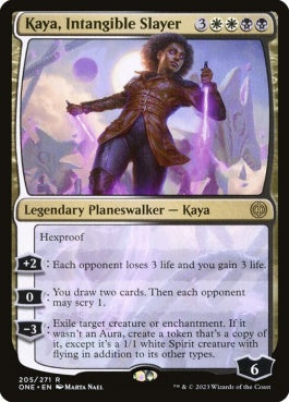 naokuroshop MTG [ONE][205][多][R][EN][無形の処刑者、ケイヤ/Kaya, Intangible Slayer] NM