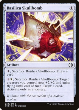 naokuroshop MTG [ONE][224][茶][C][EN][聖堂の頭蓋爆弾/Basilica Skullbomb]（foil） NM