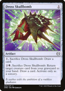 naokuroshop MTG [ONE][225][茶][C][EN][ドロスの頭蓋爆弾/Dross Skullbomb]（foil） NM