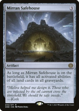 naokuroshop MTG [ONE][232][茶][R][EN][ミラディン人の隠れ家/Mirran Safehouse]（foil） NM