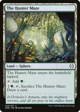 naokuroshop MTG [ONE][253][土地][C][EN][狩猟迷宮/The Hunter Maze] NM