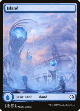 naokuroshop MTG [ONE][263][土地][C][EN][島/Island]（foil） NM