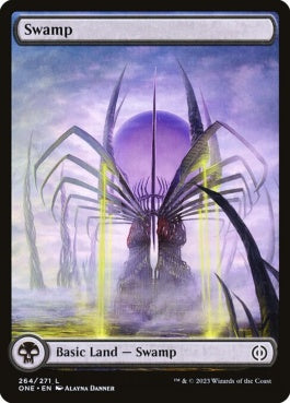 naokuroshop MTG [ONE][264][土地][C][EN][沼/Swamp]（foil） NM