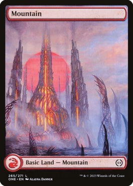 naokuroshop MTG [ONE][265][土地][C][EN][山/Mountain]（foil） NM