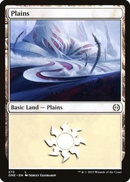 naokuroshop MTG [ONE][272][土地][C][EN][平地/Plains]（foil） NM