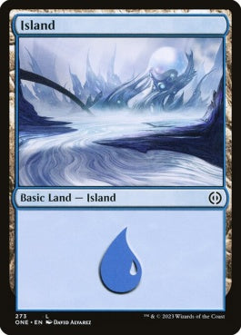 naokuroshop MTG [ONE][273][土地][C][EN][島/Island]（foil） NM