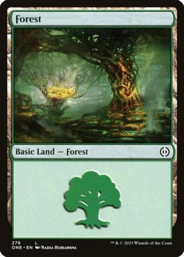 naokuroshop MTG [ONE][276][土地][C][EN][森/Forest] NM