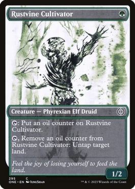 naokuroshop MTG [ONE][295][緑][C][EN][錆蔦の培養者/Rustvine Cultivator]（foil） NM