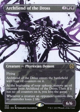 naokuroshop MTG [ONE][304][黒][R][EN][ドロスの魔神/Archfiend of the Dross]（foil） NM