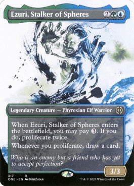 naokuroshop MTG [ONE][317][多][R][EN][球層の追跡者、エズーリ/Ezuri, Stalker of Spheres] NM