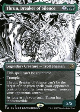 naokuroshop MTG [ONE][331][緑][R][EN][沈黙を破る者、スラーン/Thrun, Breaker of Silence]（foil） NM