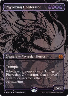 naokuroshop MTG [ONE][351][黒][M][EN][ファイレクシアの抹消者/Phyrexian Obliterator] NM