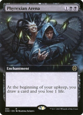 naokuroshop MTG [ONE][384][黒][R][EN][ファイレクシアの闘技場/Phyrexian Arena]（foil） NM