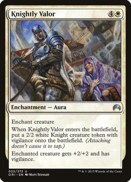 naokuroshop MTG [ORI][022][白][U][EN][騎士の勇気/Knightly Valor] NM