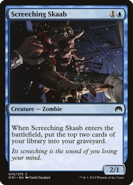 naokuroshop MTG [ORI][070][青][C][EN][金切り声のスカーブ/Screeching Skaab] NM