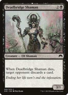 naokuroshop MTG [ORI][091][黒][C][EN][死橋のシャーマン/Deadbridge Shaman] NM