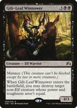 naokuroshop MTG [ORI][099][黒][R][EN][光り葉の選別者/Gilt-Leaf Winnower] NM