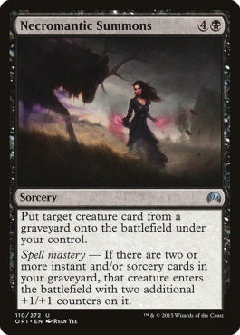 naokuroshop MTG [ORI][110][黒][U][EN][屍術的召喚/Necromantic Summons] NM