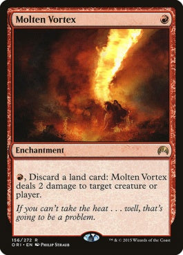 naokuroshop MTG [ORI][156][赤][R][EN][溶鉄の渦/Molten Vortex] NM