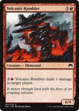 naokuroshop MTG [ORI][167][赤][C][EN][火山の彷徨/Volcanic Rambler] NM