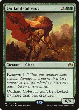 naokuroshop MTG [ORI][193][緑][R][EN][辺境地の巨人/Outland Colossus] NM