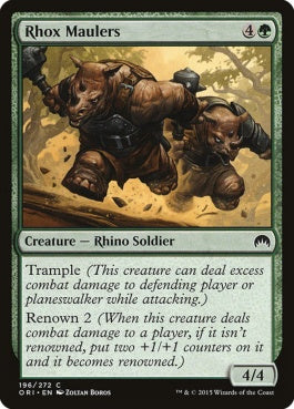 naokuroshop MTG [ORI][196][緑][C][EN][ロウクスのやっかいもの/Rhox Maulers] NM