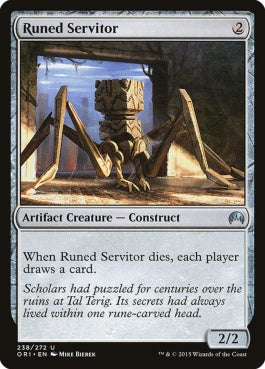 naokuroshop MTG [ORI][238][茶][U][EN][ルーンの苦役者/Runed Servitor] NM