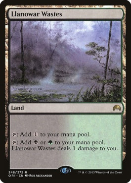 naokuroshop MTG [ORI][248][土地][R][EN][ラノワールの荒原/Llanowar Wastes] NM