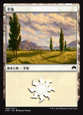 naokuroshop MTG [ORI][256][土地][C][JP][平地/Plains] NM