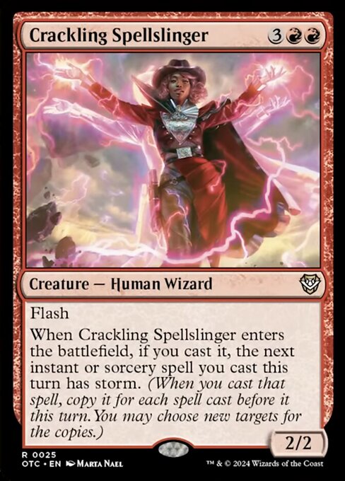 naokuroshop MTG [OTC][0025][赤][R][EN][弾ける呪文飛ばし/Crackling Spellslinger] NM