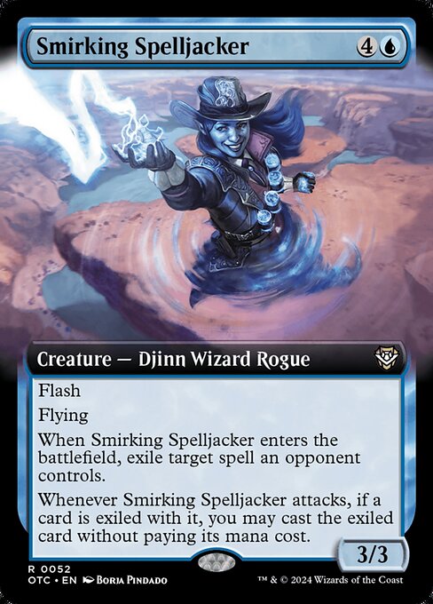 naokuroshop MTG [OTC][0052][青][R][EN][嘲笑う呪文乗っ取り/Smirking Spelljacker] NM