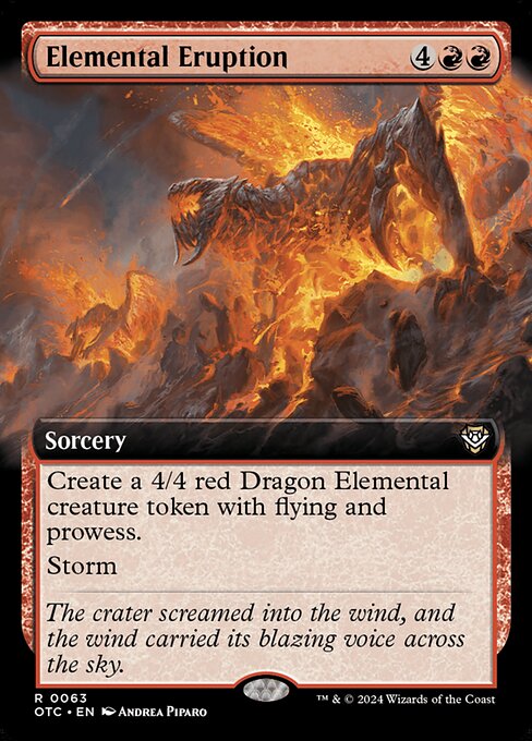 naokuroshop MTG [OTC][0063][赤][R][EN][精霊の噴火/Elemental Eruption] NM