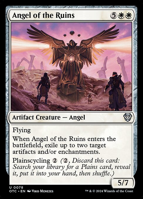 naokuroshop MTG [OTC][0078][白][U][EN][遺跡の天使/Angel of the Ruins] NM