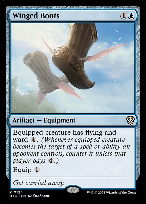 naokuroshop MTG [OTC][0124][青][R][EN][ウィングド・ブーツ/Winged Boots] NM