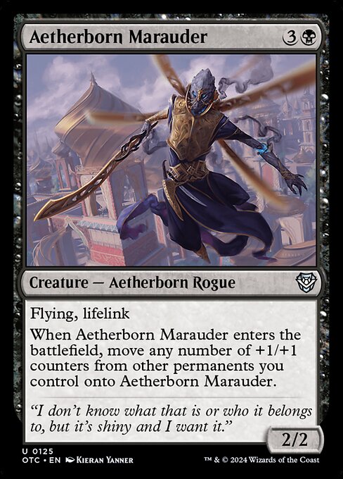 naokuroshop MTG [OTC][0125][黒][U][EN][霊基体の匪賊/Aetherborn Marauder] NM