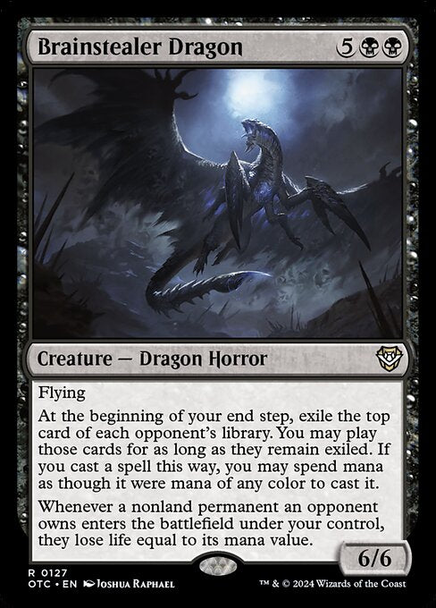 naokuroshop MTG [OTC][0127][黒][R][EN][ブレインスティーラー・ドラゴン/Brainstealer Dragon] NM