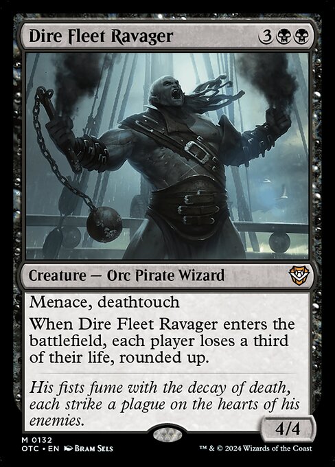 naokuroshop MTG [OTC][0132][黒][M][EN][凶兆艦隊の荒廃者/Dire Fleet Ravager] NM